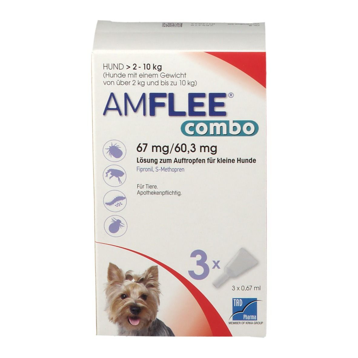 Amflee® combo 67 mg/60,3 mg für kleine Hunde
