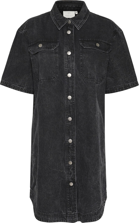 Kaffe KAemma Denim Shirt Dress Medium grey denim