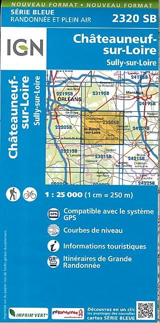 IGN - 2320 SB CHATEAUNEUF SUR LOIRE 1 25 000