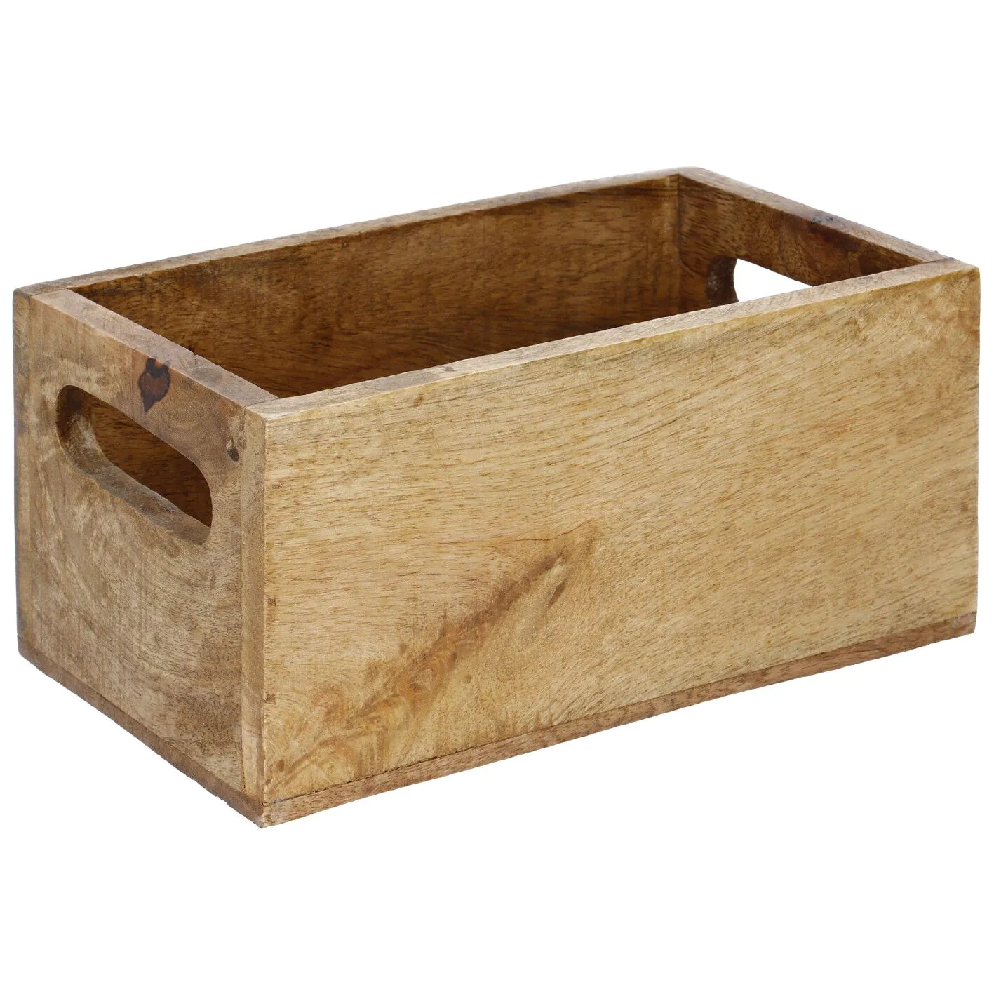 Kiste mit Griff, Mangoholz, 21 x 12 cm