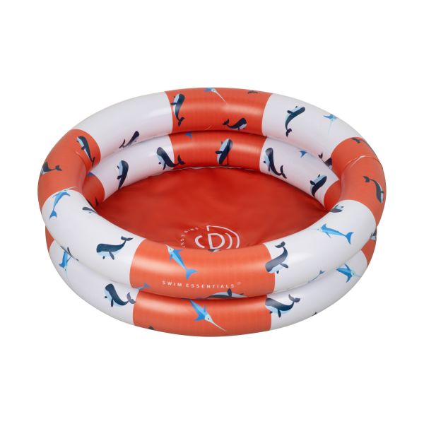 Swim Essentials Red-White Whale Zwembad - 60 cm