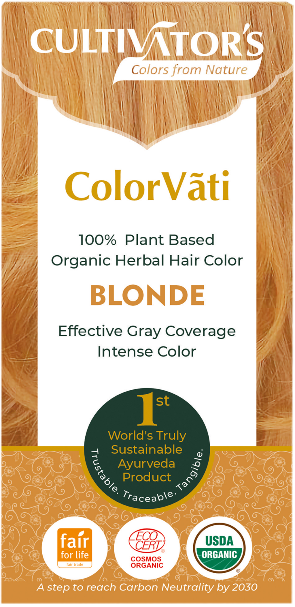 CULTIVATOR'S  ColorVãti Organic Herbal Hair Color - 03 Blonde, 100 g