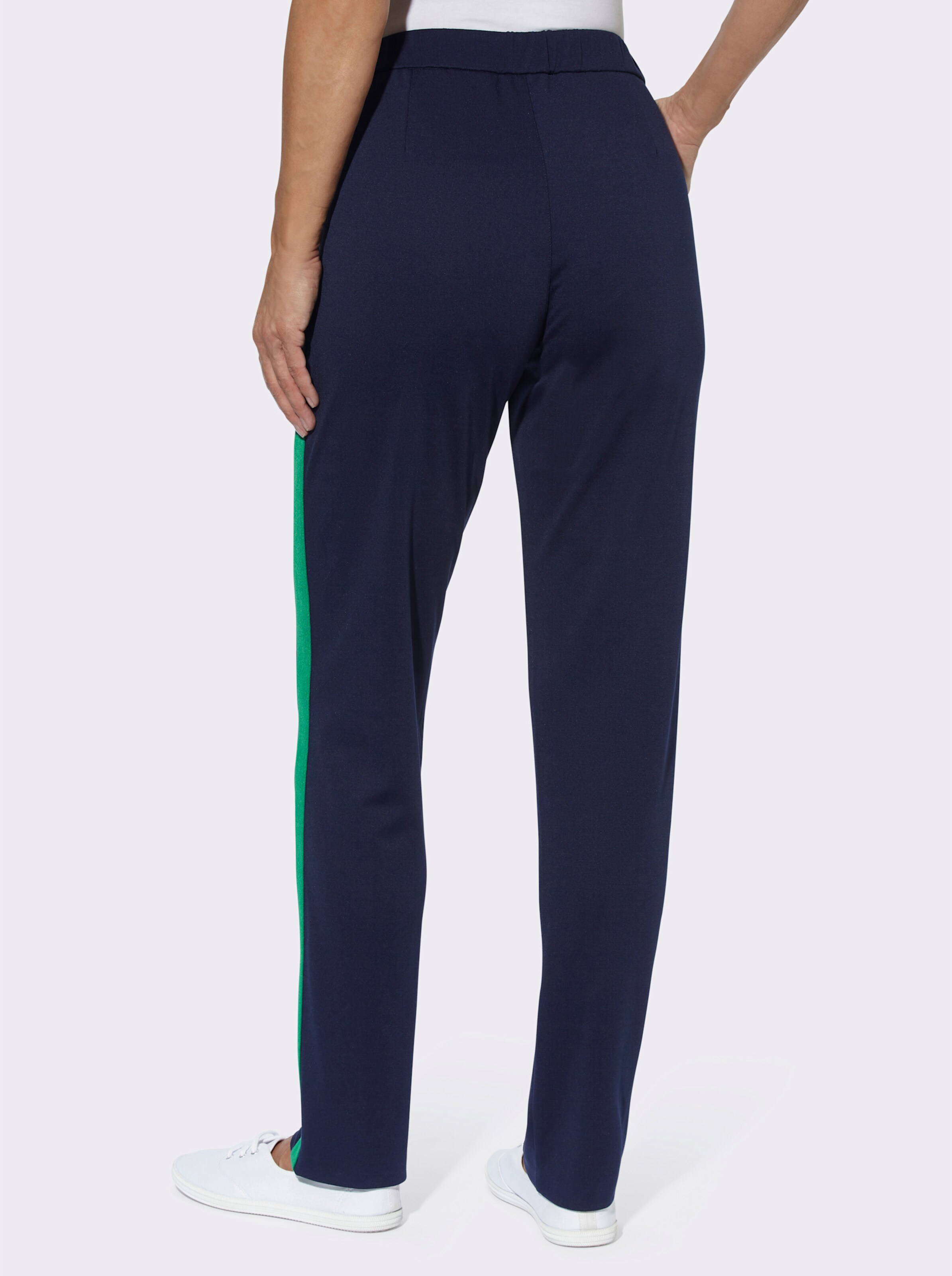 Jerseyhose mit Galonstreifen