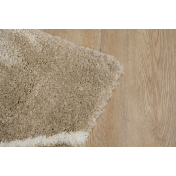Vloerkleed Pelush Zand Wit Ruit 160x230 cm