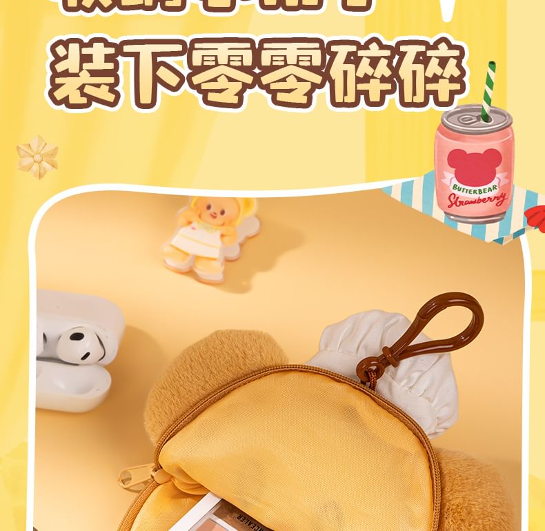 Butterbear - Butterbear Pluche Portemonnee / Hippie Pluche Portemonnee