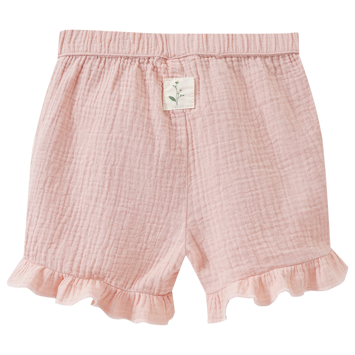 Topomini Pure Collection Baby Musselin-Shorts mit Elastikbund zartrosa