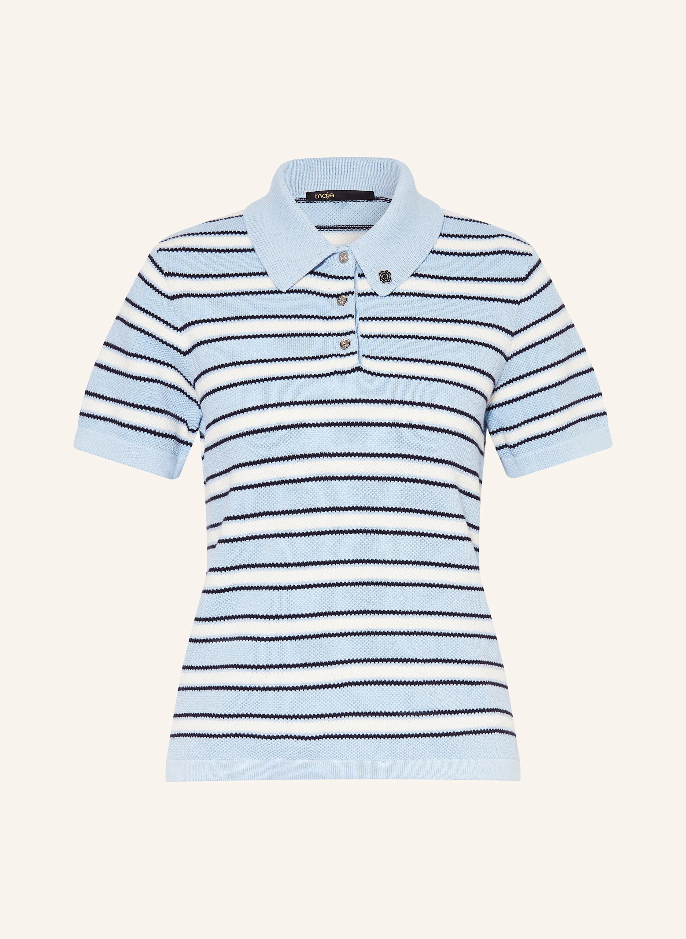 maje Strick-Poloshirt