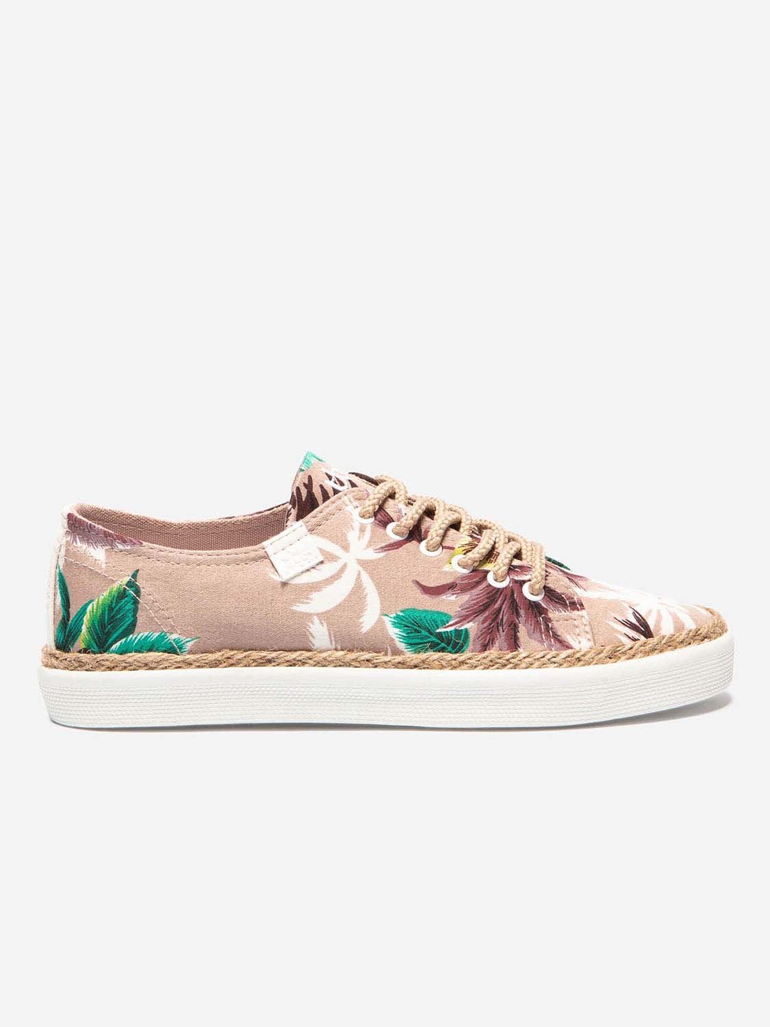 Tennis Femme En Toile de Coton Recyclé Blush