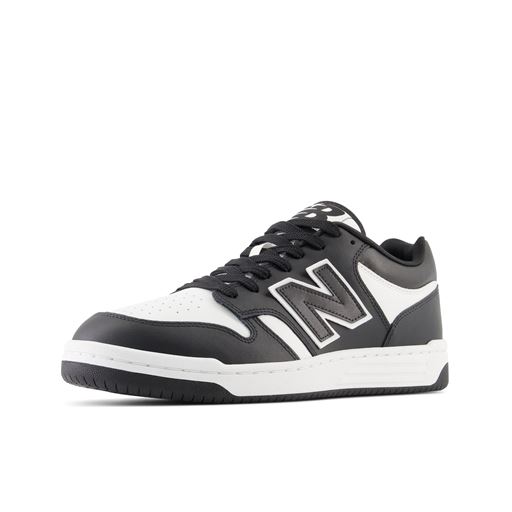 New Balance BB480 Sneakers, Black/White, 45