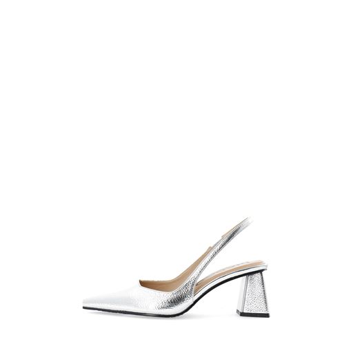 Bianco BIAMaralyn Slingback Metallic Højhælede Sko, Silver, 39
