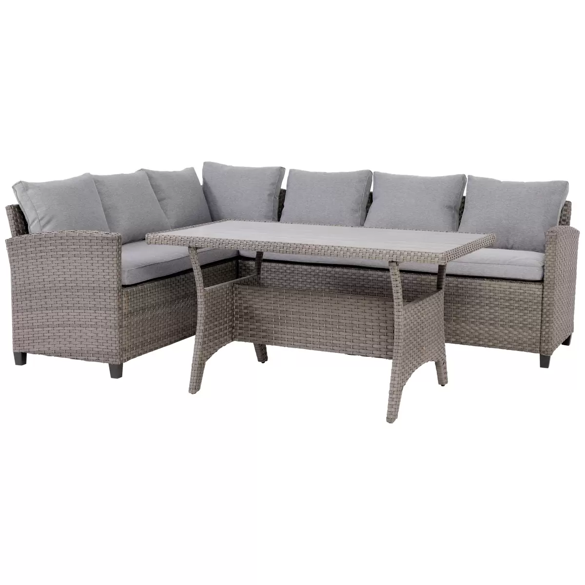 Ondega Gartenlounge Vipora 3-Teilig Links Grau