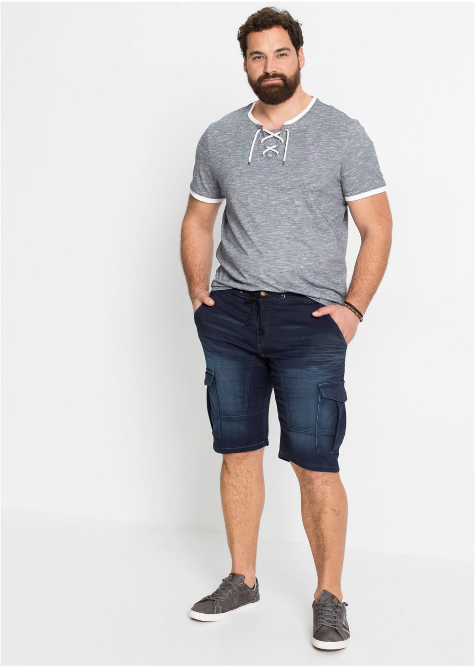 Bermuda en jean extensible Regular Fit