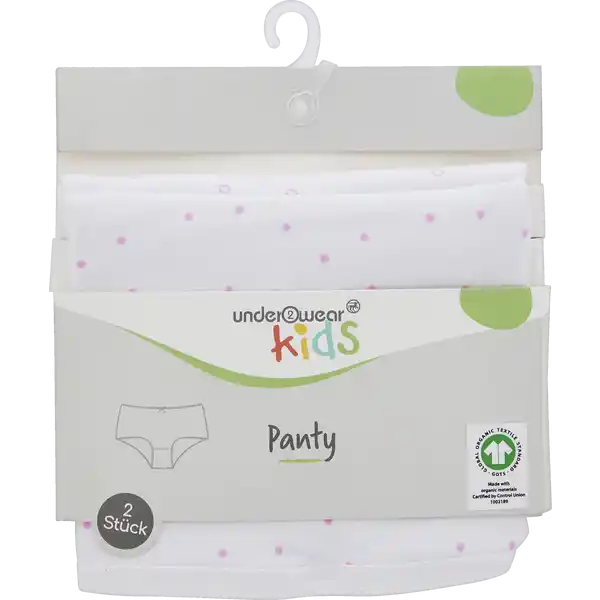 2er-Pack Mäd. Panty Punkte 110 / 116 GOTS