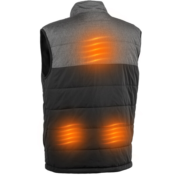 All One - Gilet chauffant Norway Noir / Gris
