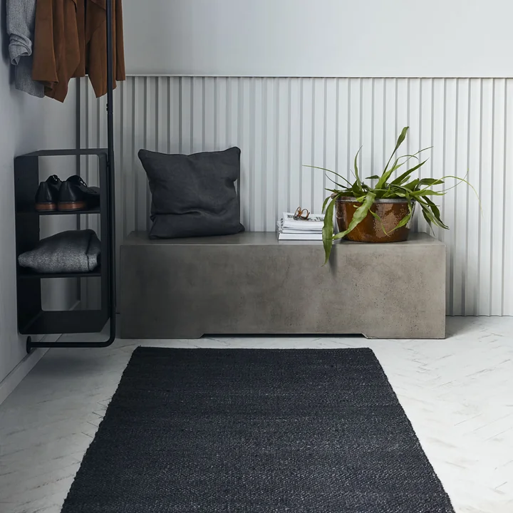 House Doctor - Hempi Teppich, 90 x 300 cm, Hanf / Jute, hellgrau
