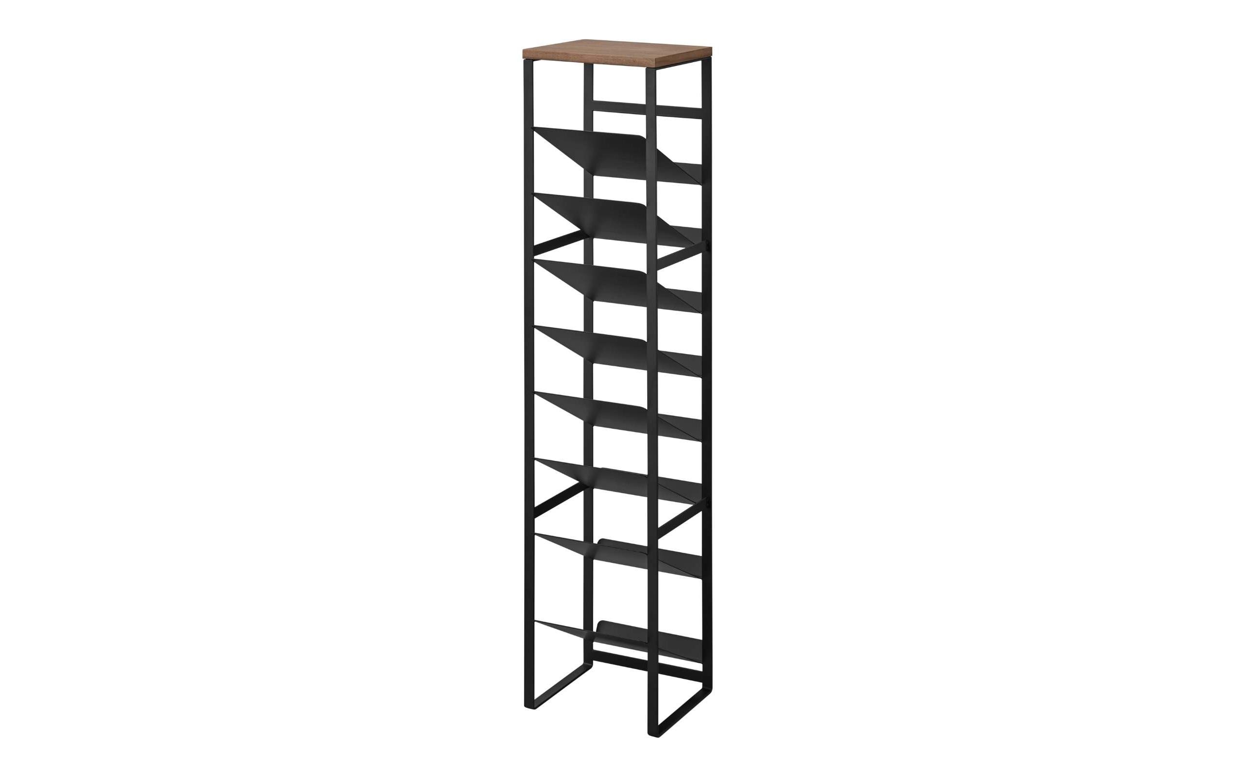 Flaschenregal Tower Schwarz<br>8-stöckiges Flaschenregal