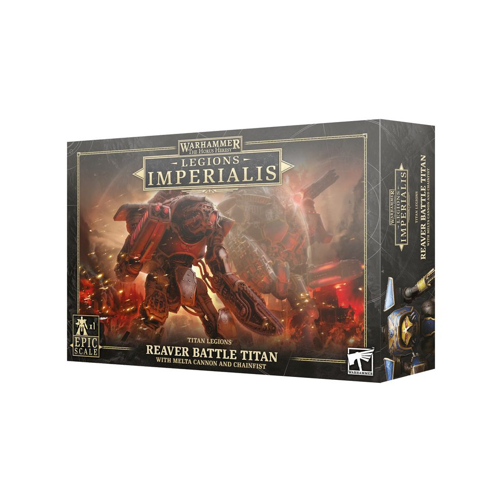 The Horus Heresy : Legions Imperialis - Reaver Battle Titan avec Canon Melta et Poing Tronçonneur