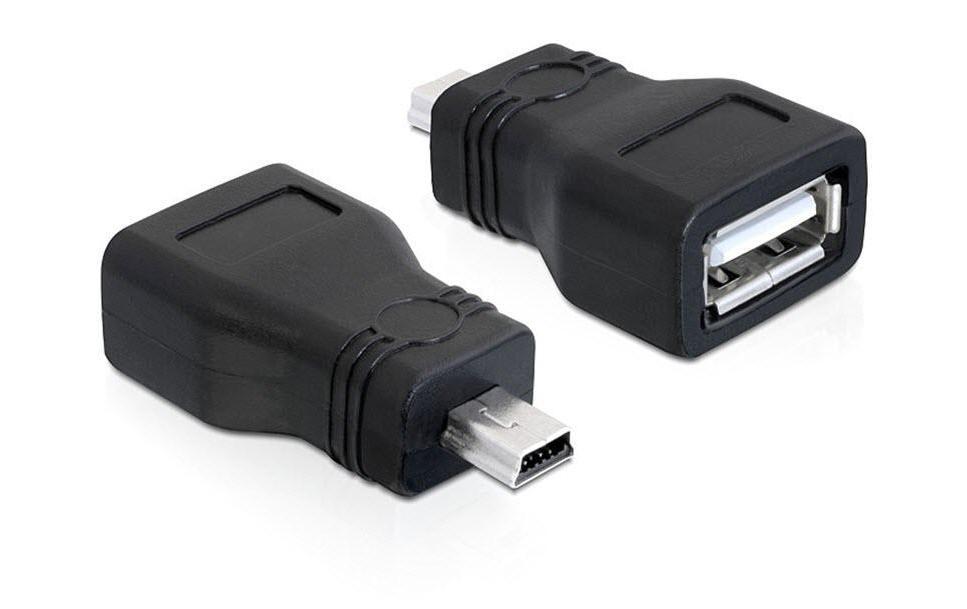 USB 2.0 Adapter USB-A Buchse - USB-MiniB SteckerUSB-Adapter