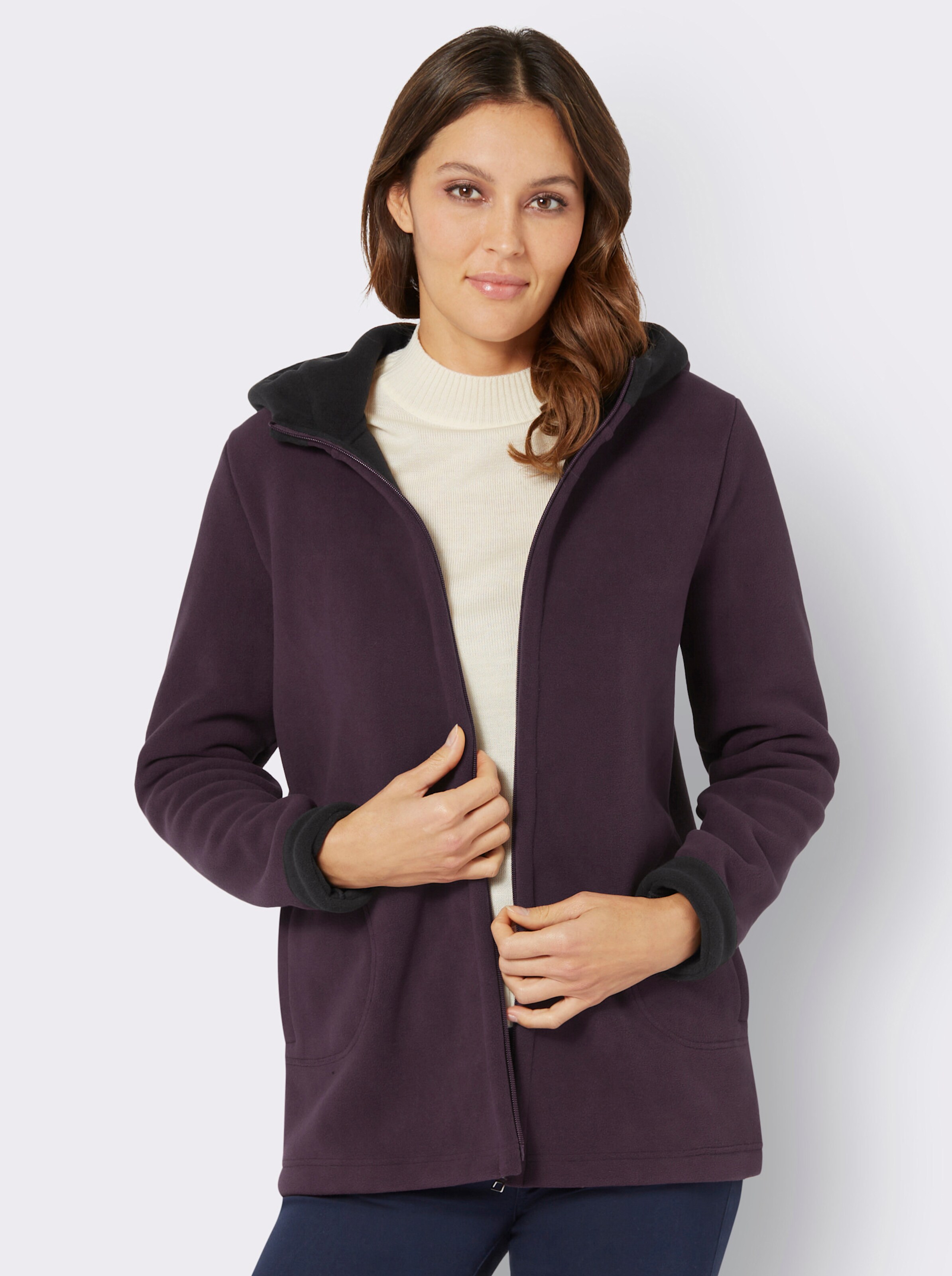 Jacke mit Teddyfutter