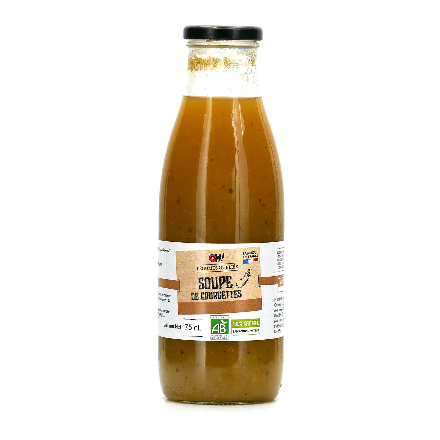 Soupe de courgette au curry bio