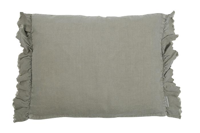 Kussen linnen quirine olive grey