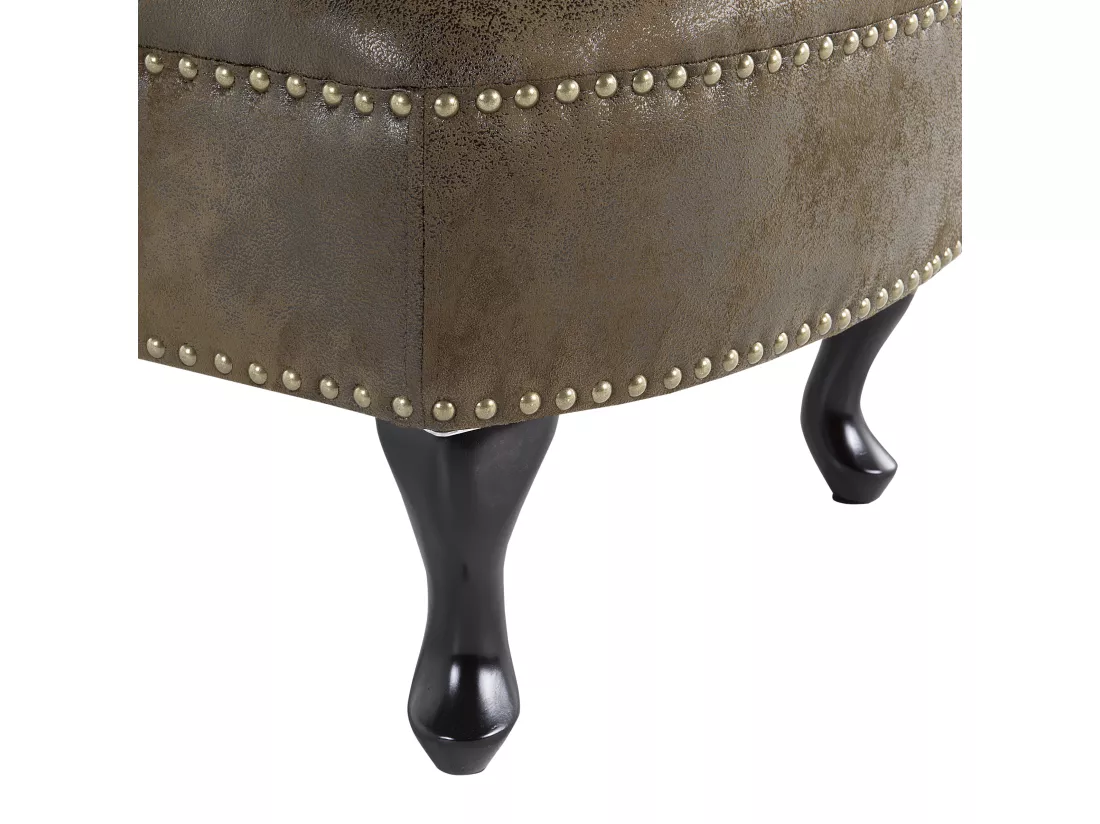Méridienne Chesterfield marron côté droit NIMES