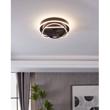 Eglo plafondventilator Namori met lamp 36W zwart