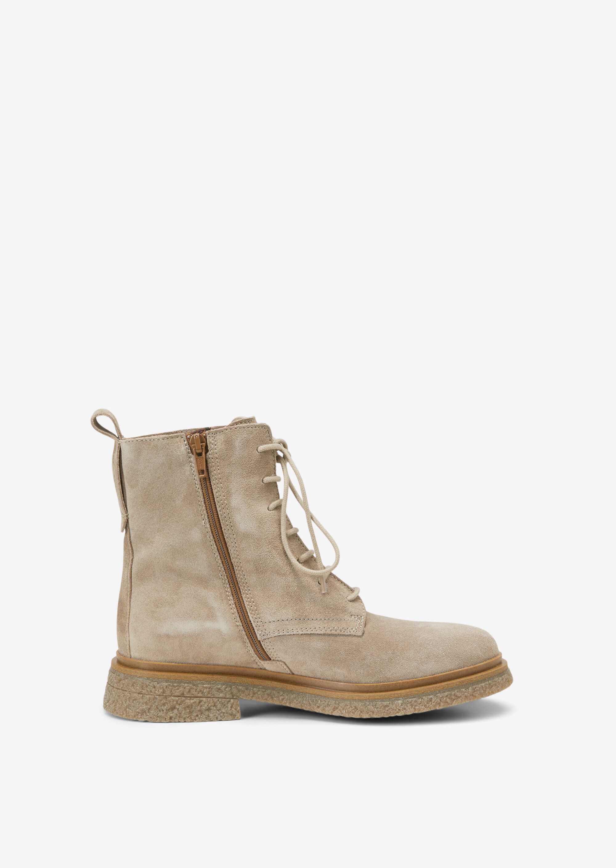 Schnürstiefel mit Innenzipper