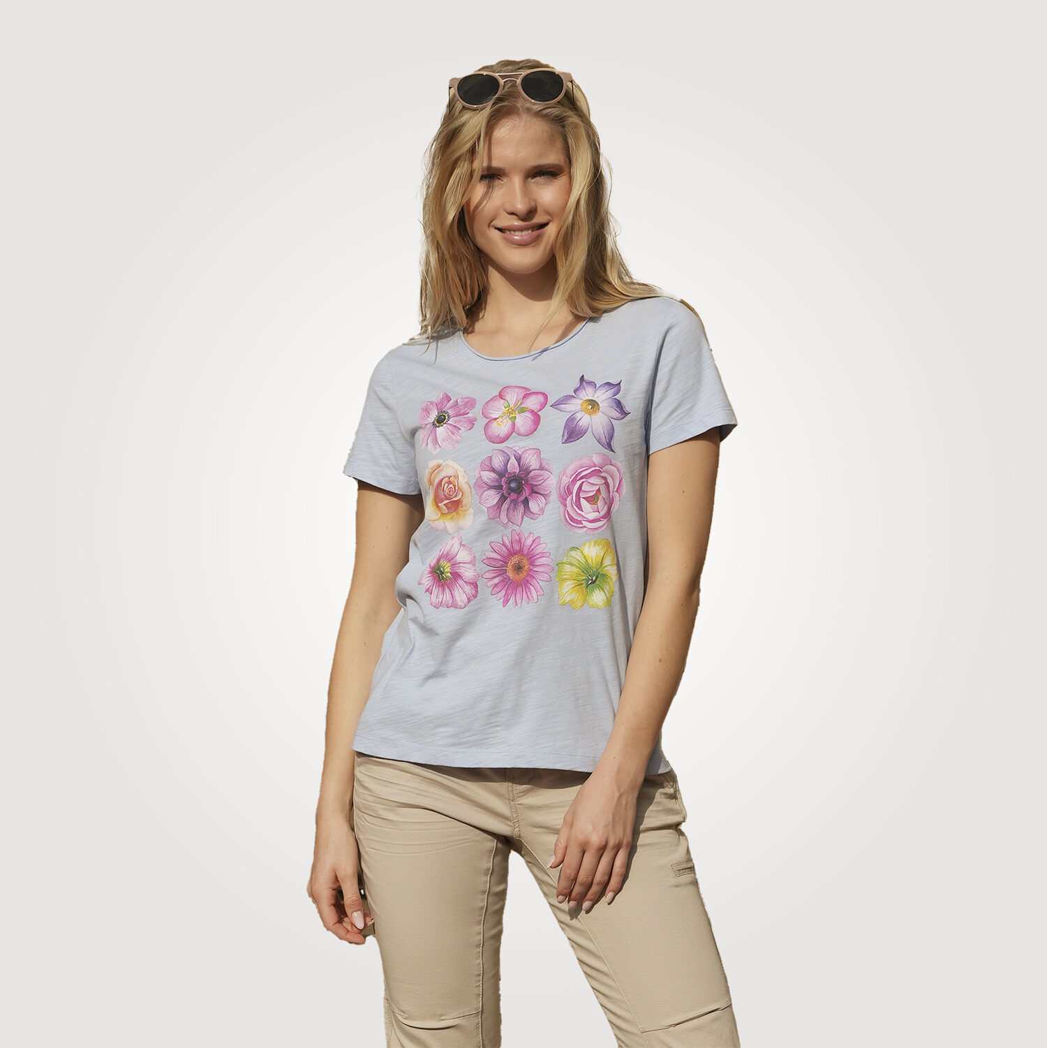 T-Shirt mit floralem Print