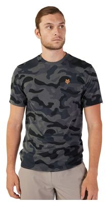 T-Shirt Manches Courtes Fox Head Tech Homme Noir / Camo