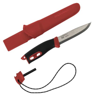 Couteau de survie Mora Companion Spark rouge