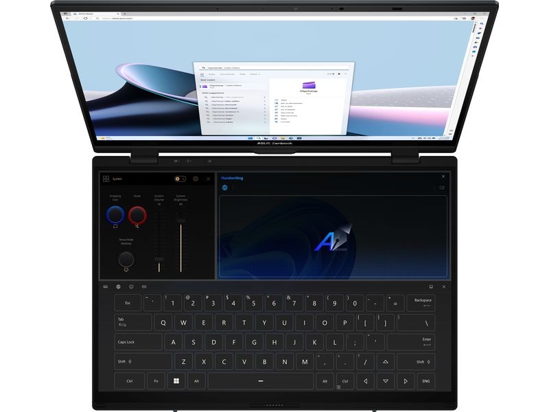 ASUS Zenbook Duo OLED (UX8406CA-PZ961W) Laptop mit zwei Displays und abnehmbarer Tastatur