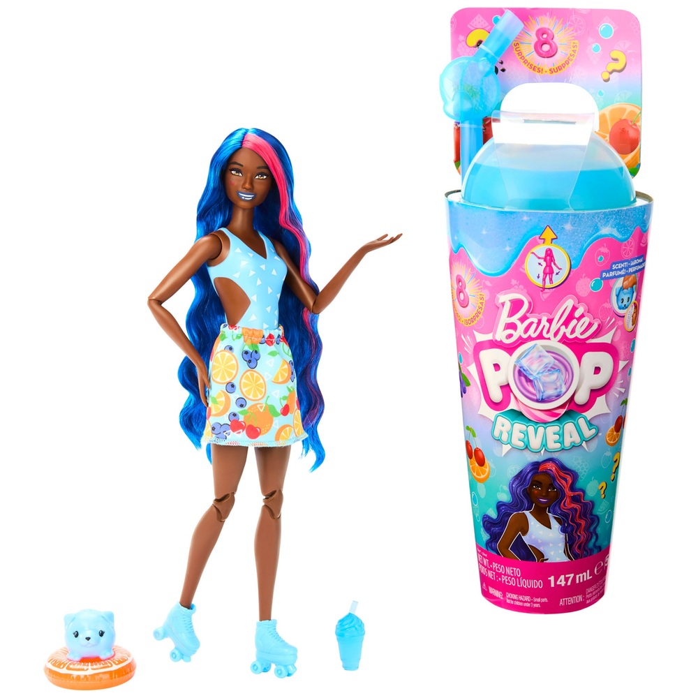 Barbie Pop Reveal Fruchtserie – Puppe und Überraschungen mit Fruchtpunschduft