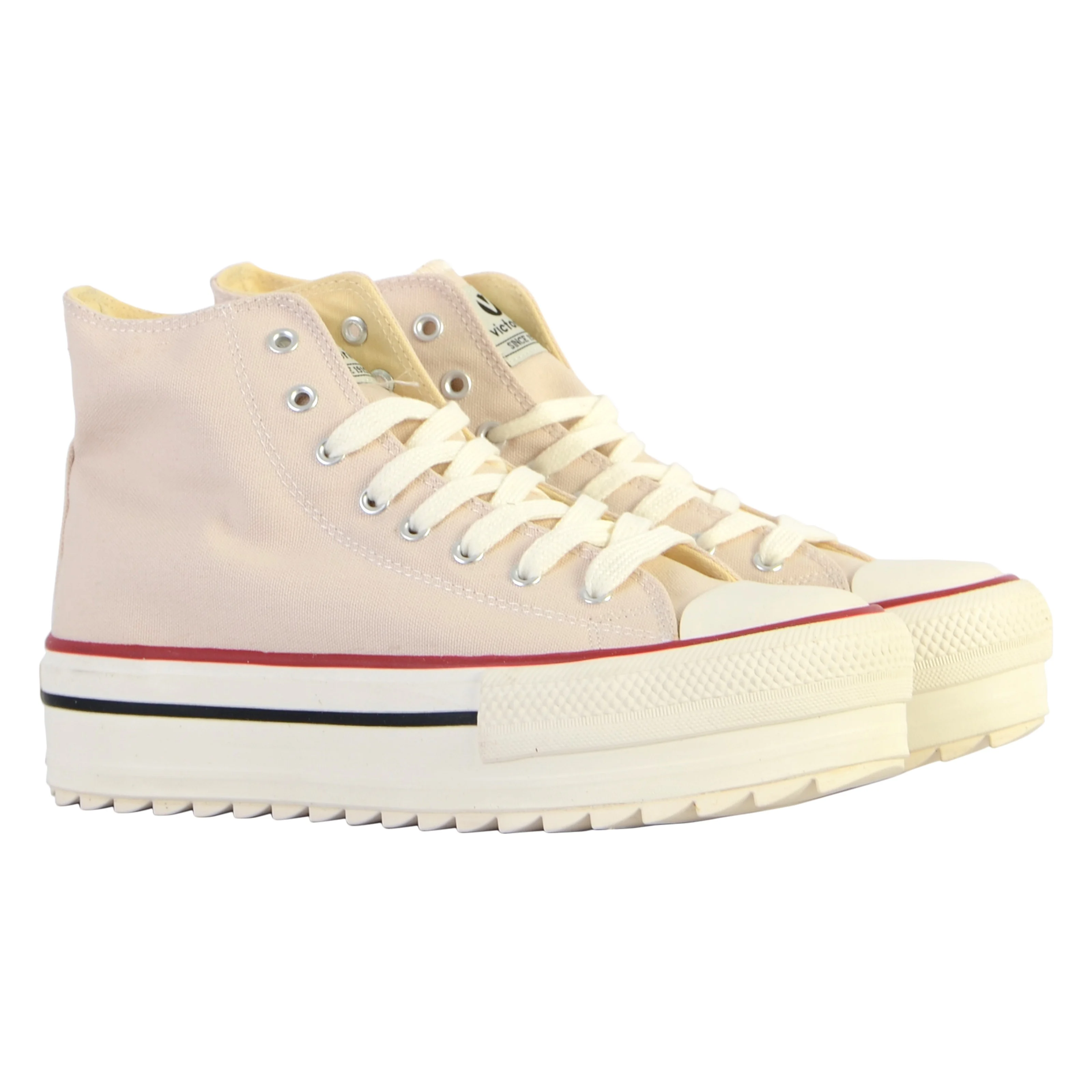 Basket à lacet montante | Beige