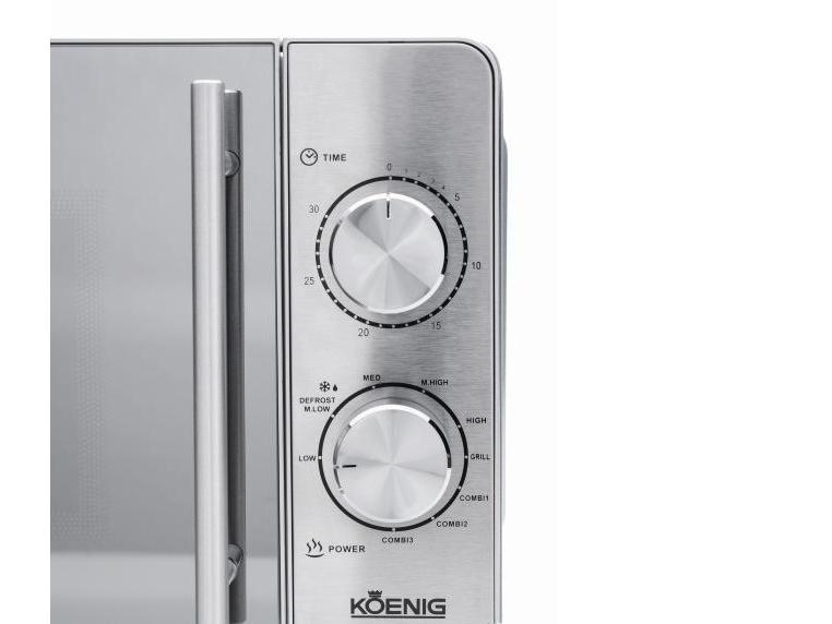 Koenig Mikrowelle Classic Silber 700 W Mikrowelle
