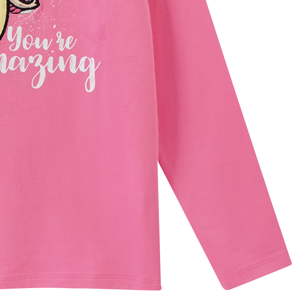 Topolino Mädchen Langarmshirt mit Applikation pink