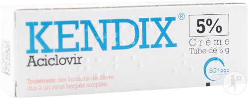 Eurogenerics Kendix 5% Crème Aciclovir Tube 2g