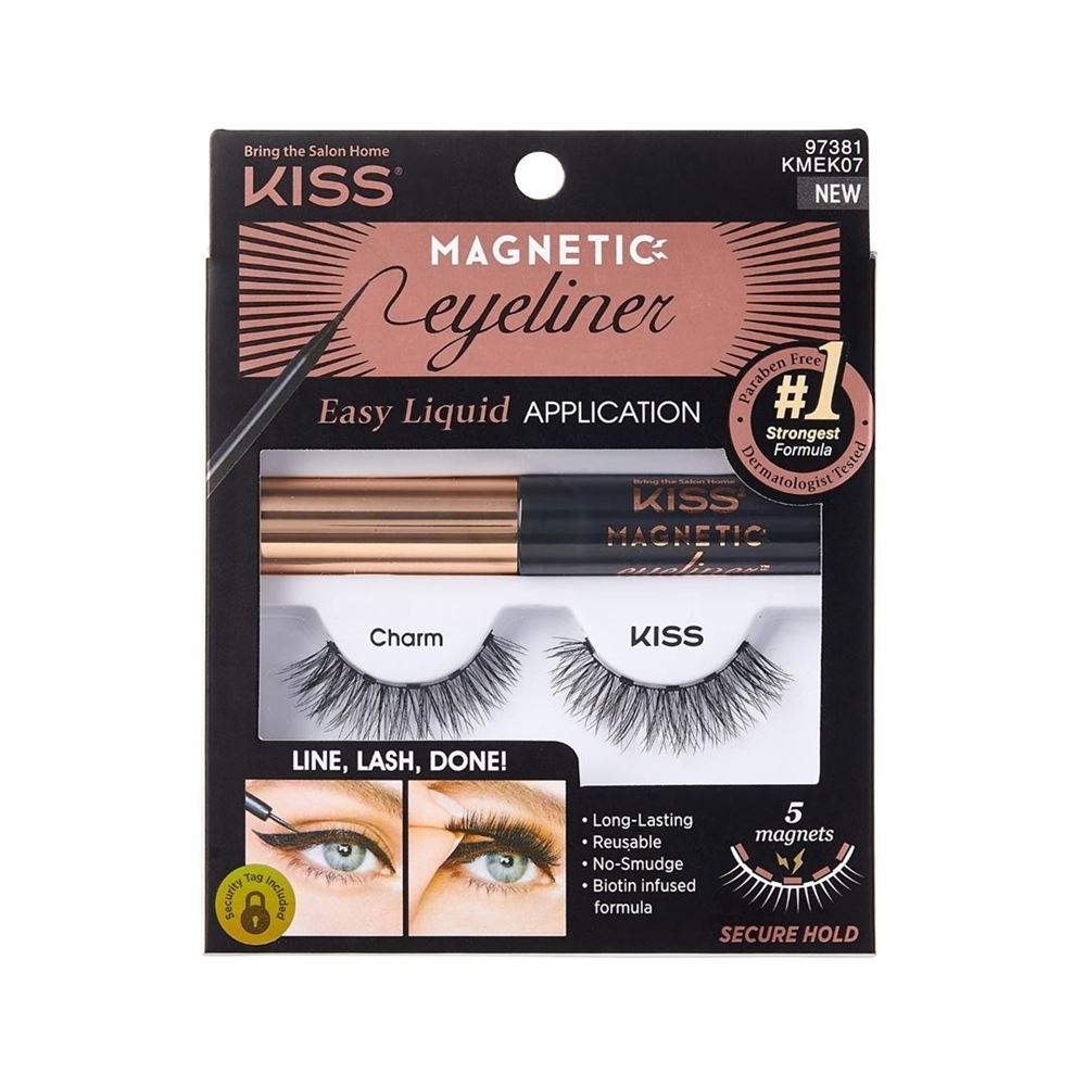Kiss Magnetic Eyeliner & Lash Kit Charm 1 Stk
