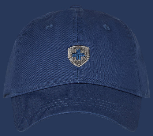 Promotion Baseballcap Baumwolle, Jeansblue/Anthracite/Jeansblue