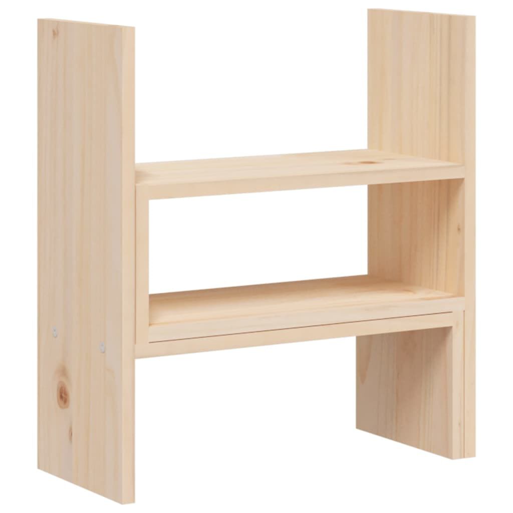 vidaXL Monitorstandaard, (39-72)x17x43 cm, massief grenenhout