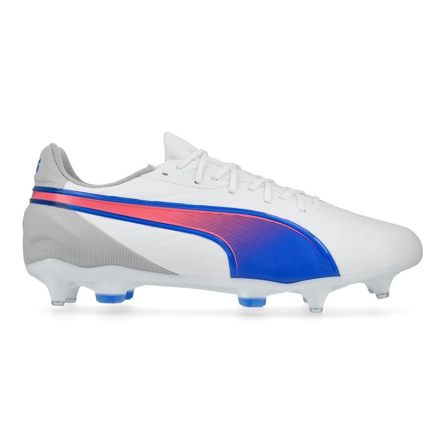 PUMA King Match SG Formula - Blanc/Bleu/Flat Light Gray