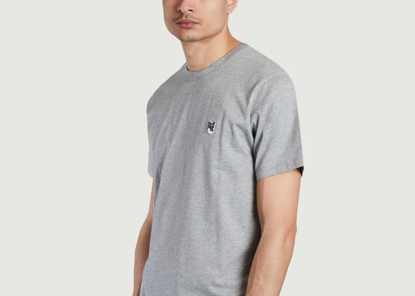 T-shirt fox head logo Maison Kitsuné