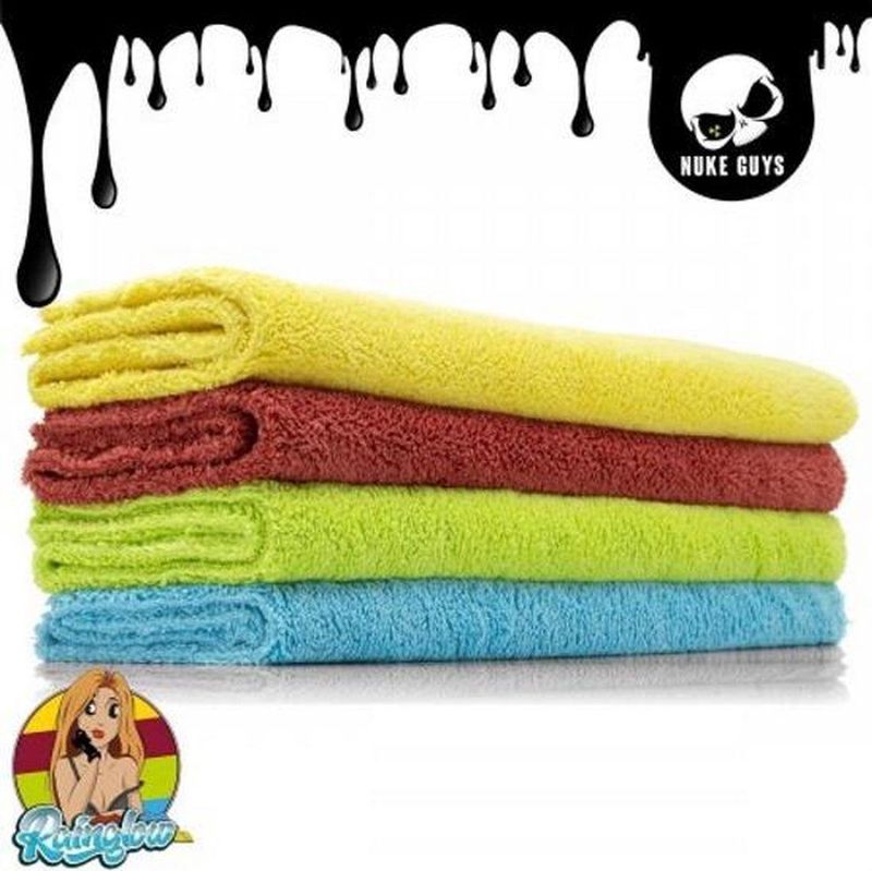 Nuke Guys - Microvezeldoeken - Groen - Rood - Blauw - Geel - 4 Stuks - 40 x 40cm
