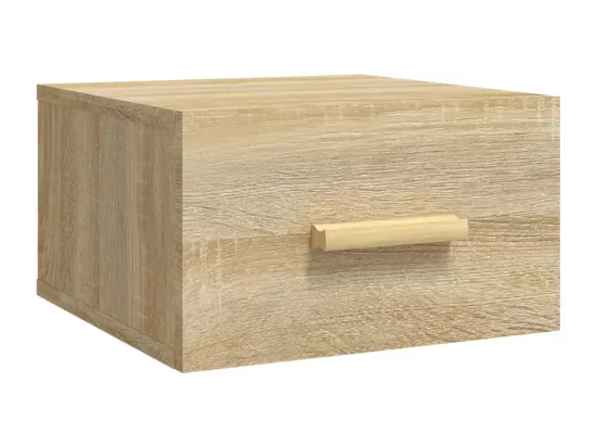 Table de chevet murale chêne sonoma 35x35x20 cm