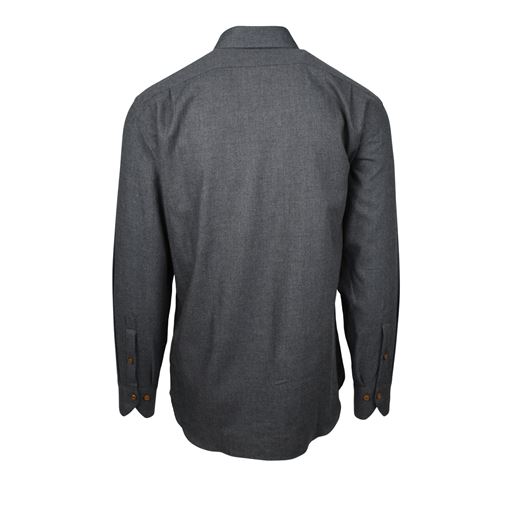 Nordstrand Brushed Plain Skjorte, Charcoal, 44