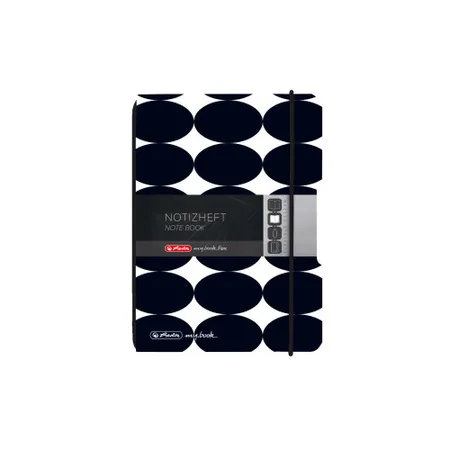 Herlitz Notizheft flex A6, 40 Blatt, punktiert Just Black, my.book