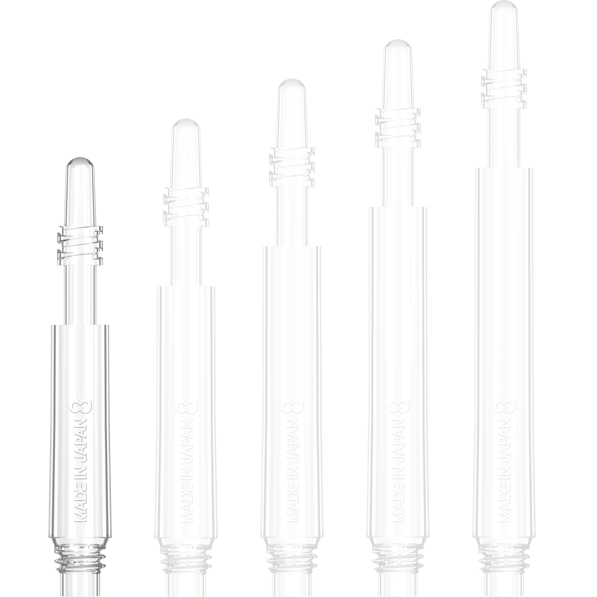 8 Flight - Regular Spin Shaft - Transparent
