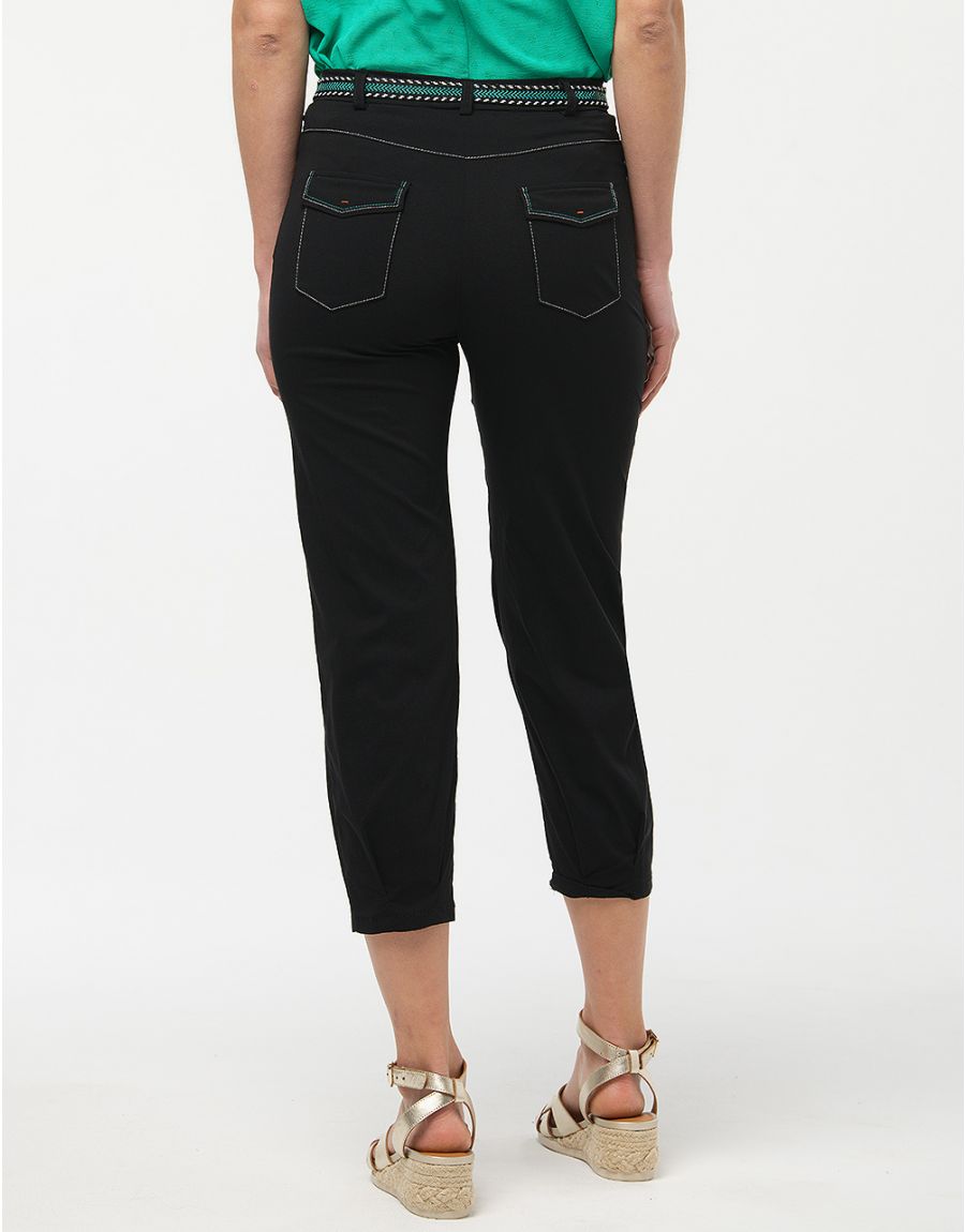 Jegging noir ceinture