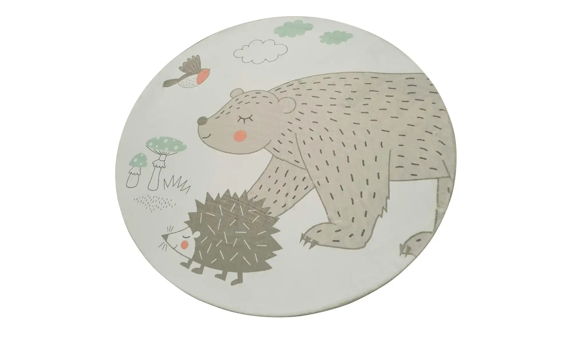 KJUT Kurzflorteppich Bär+Igel
