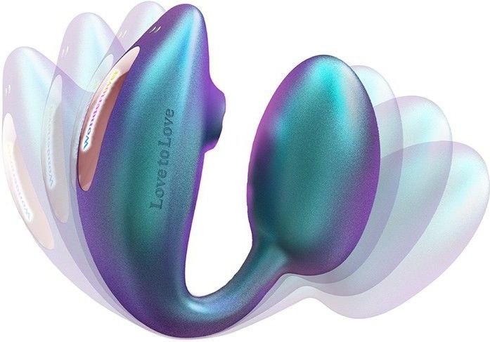 Love to Love - Wonderlover - Luchtdruk Vibrator en G-spot Vibrerend Eitje - Turquoise